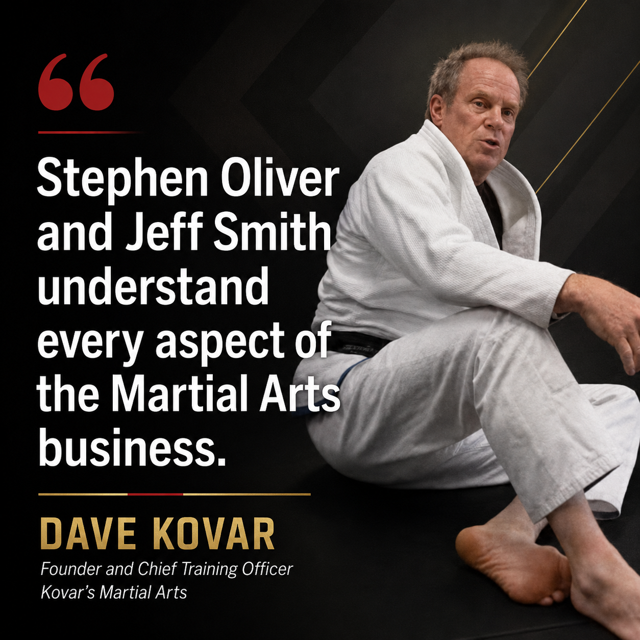 Dave Kovar testimonial - Martial Arts Wealth Mastery
