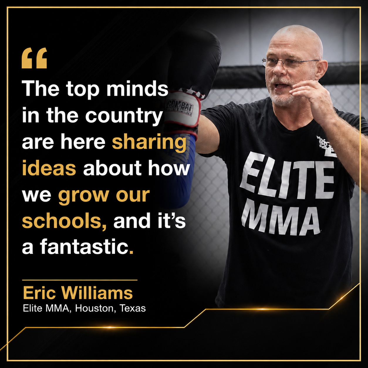 Eric Williams testimonial for Stephen Oliver's Martial Arts Wealth Mastery