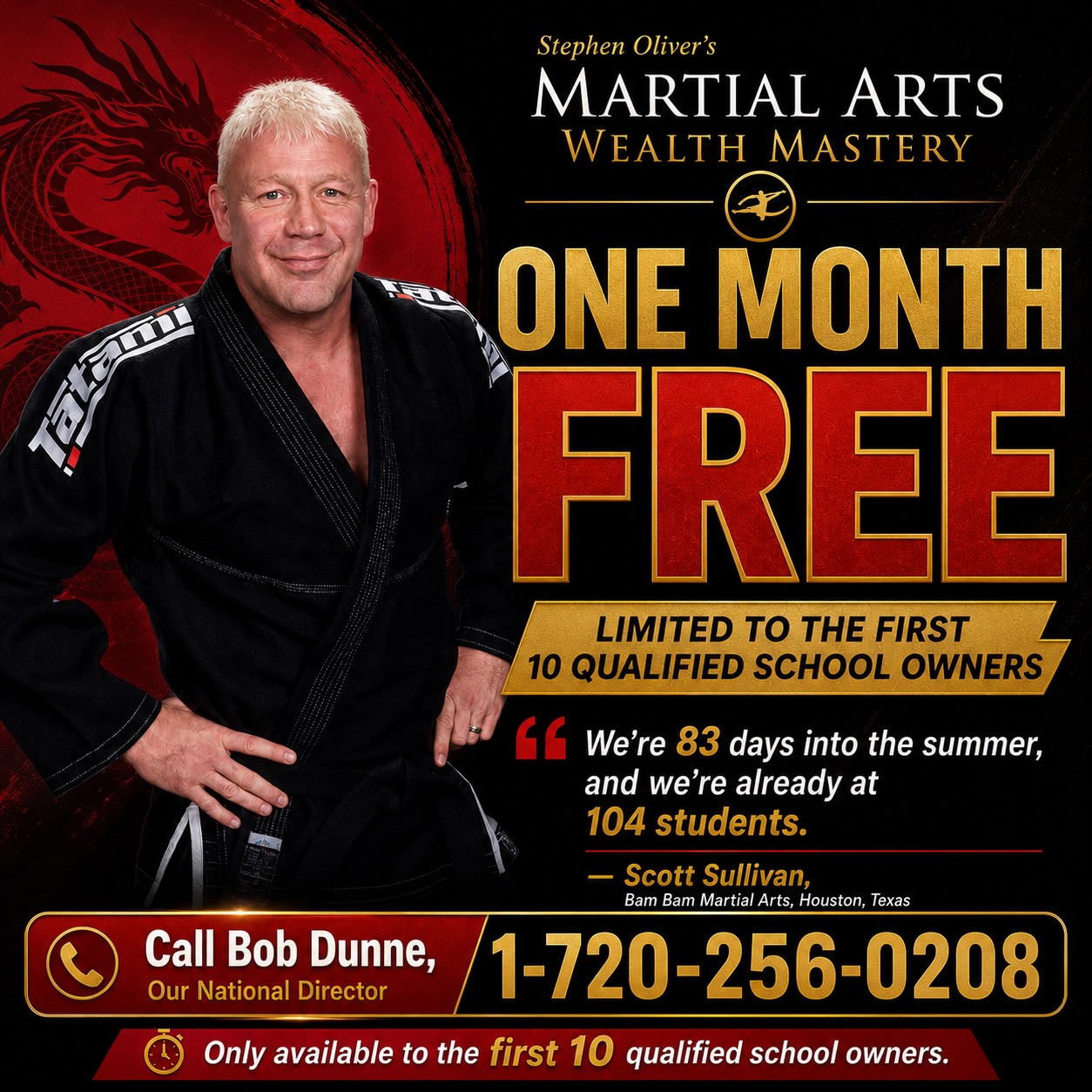 Scott Sullivan testimonial for Stephen Oliver's Martial Arts Wealth Mastery