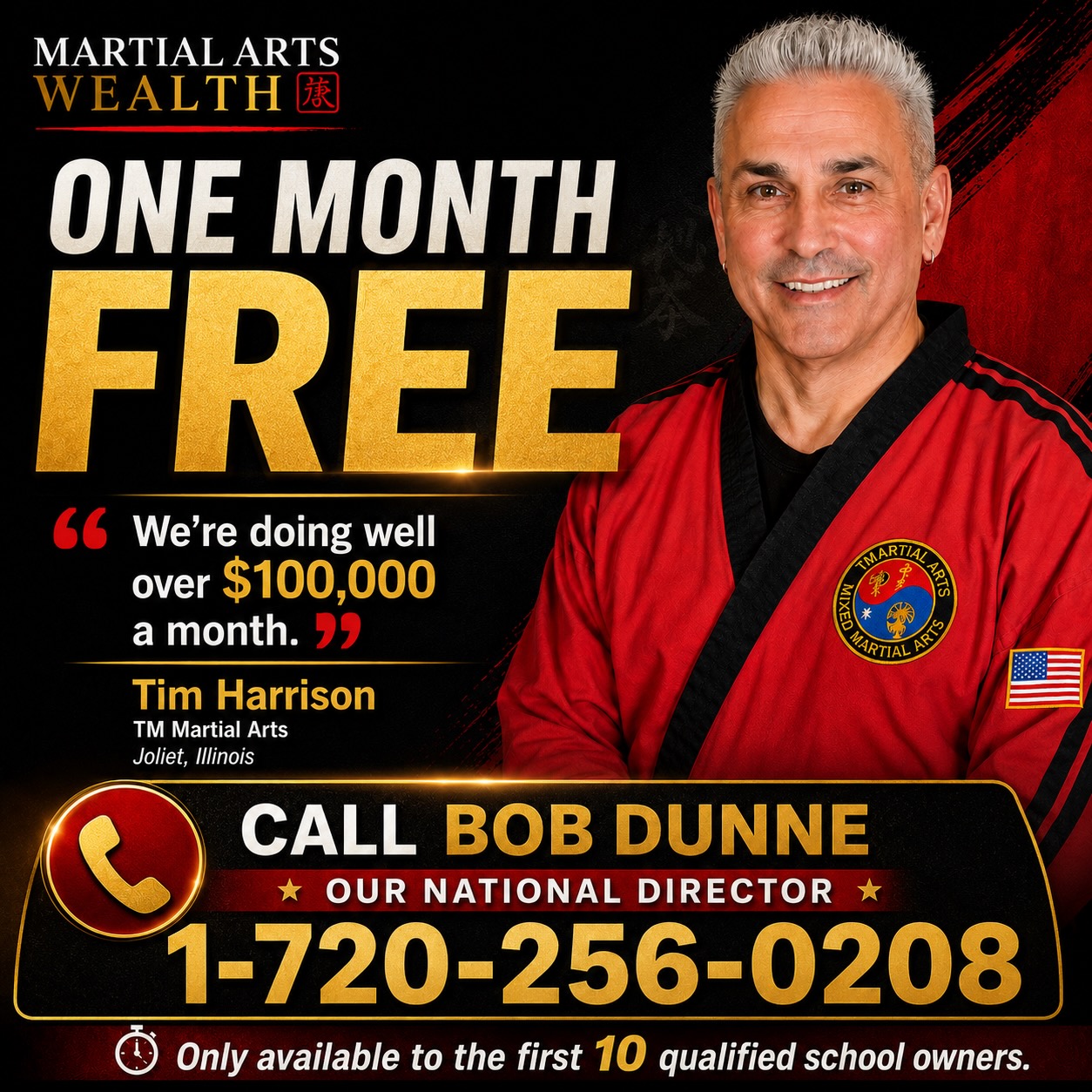 Tim Harrison testimonial for Stephen Oliver's Martial Arts Wealth Mastery